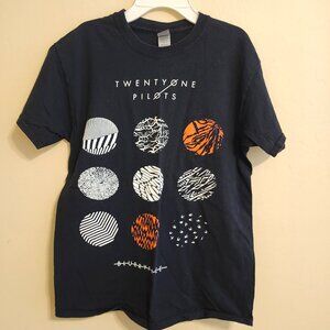 21 Twenty One Pilots Blurryface Logo T-shirt Mens Med Black